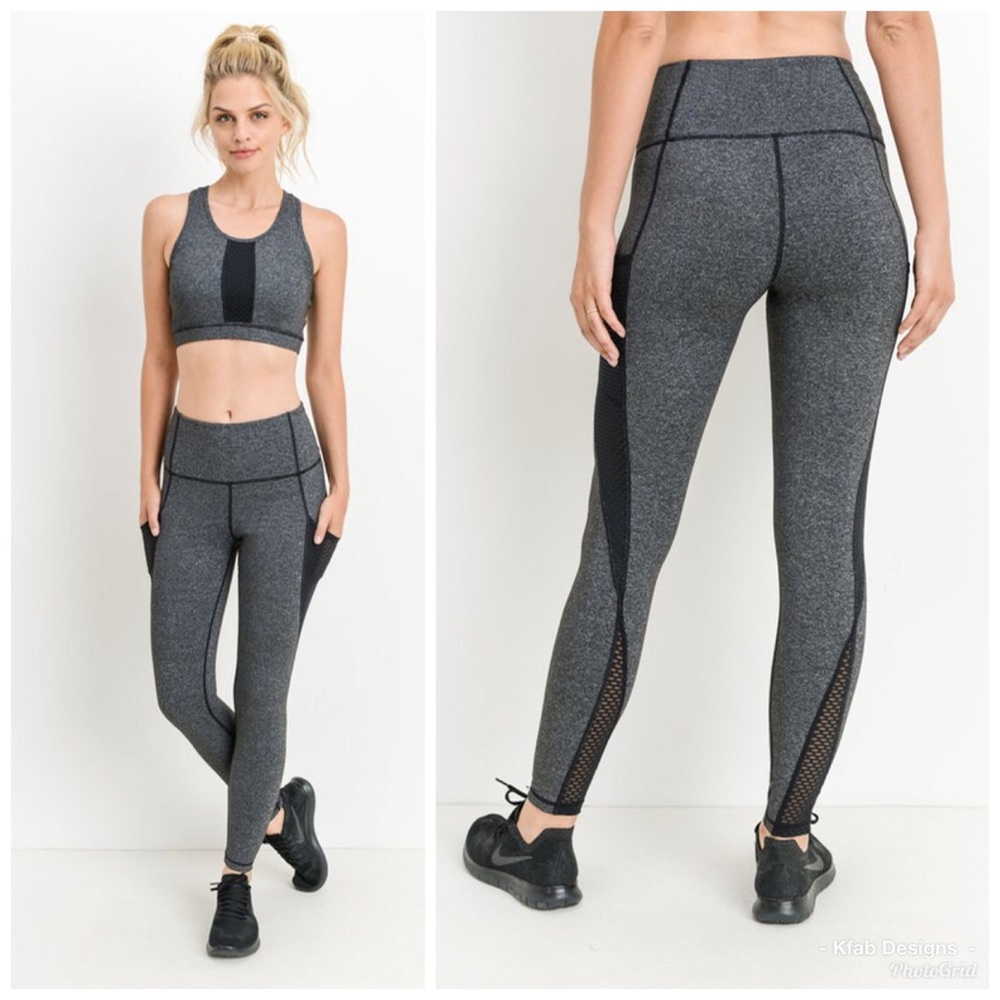 ❤️Mono B Highwaist Helix Trellis Mesh Leggings! - Picture 5 of 8